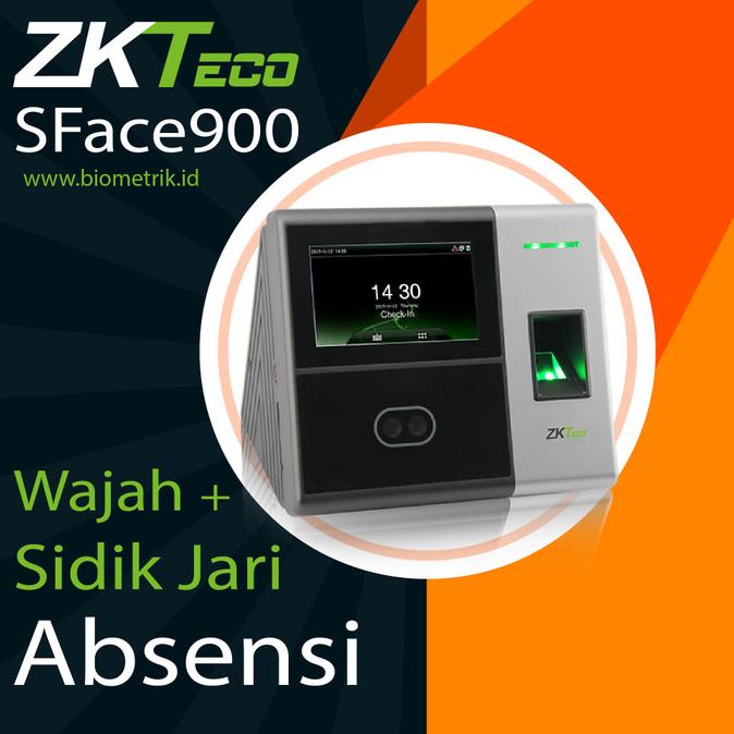 Jual Zkteco Sface Mesin Absensi Wajah Akses Kontrol Pintu Sidik