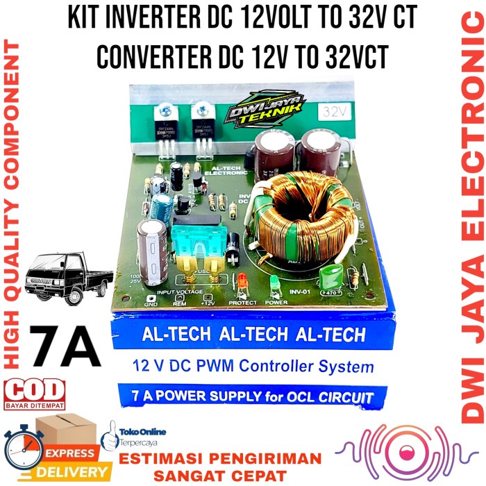 Jual Kit Inverter 32 Volt Ct Input 12 Volt Converter Dc To Ct Best