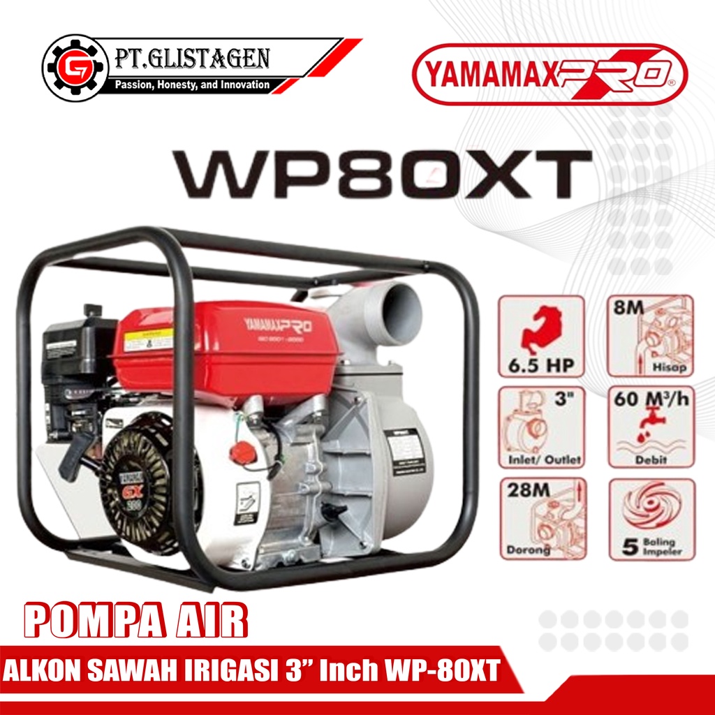 Jual YAMAMAX PRO WP 80XT Pompa Air Alkon Sawah Irigasi 3 Inch Water