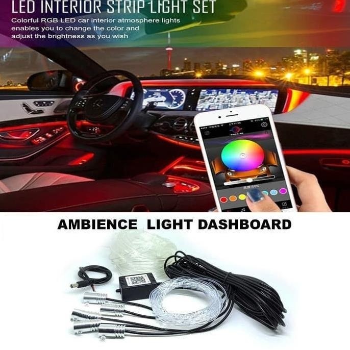 Jual Lampu Laser Interior Mobil Rgb Interior Led Ambient Light Android