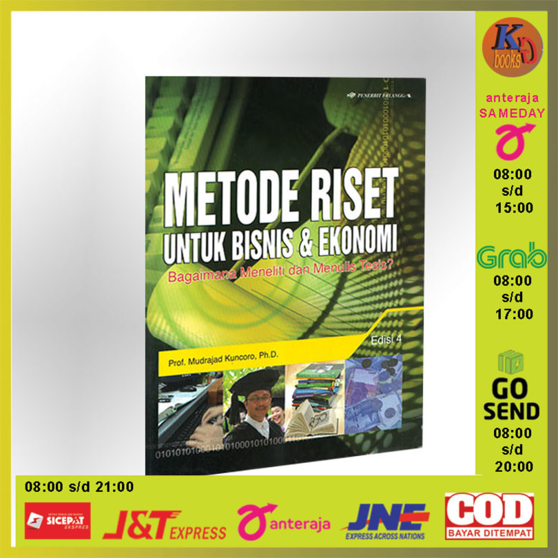 Jual Metode Riset Untuk Bisnis Ekonomi Edisi 4 By Mudrajad Kuncoro