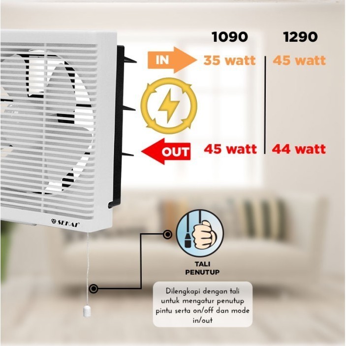 Jual Sekai Wall Exhaust Fan Wef Exhaust Tipe Dinding Cm Wef