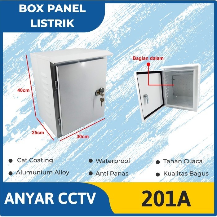 Jual Box Panel Listrik Outdoor 201A Waterproof 40 X 30 X 25cm