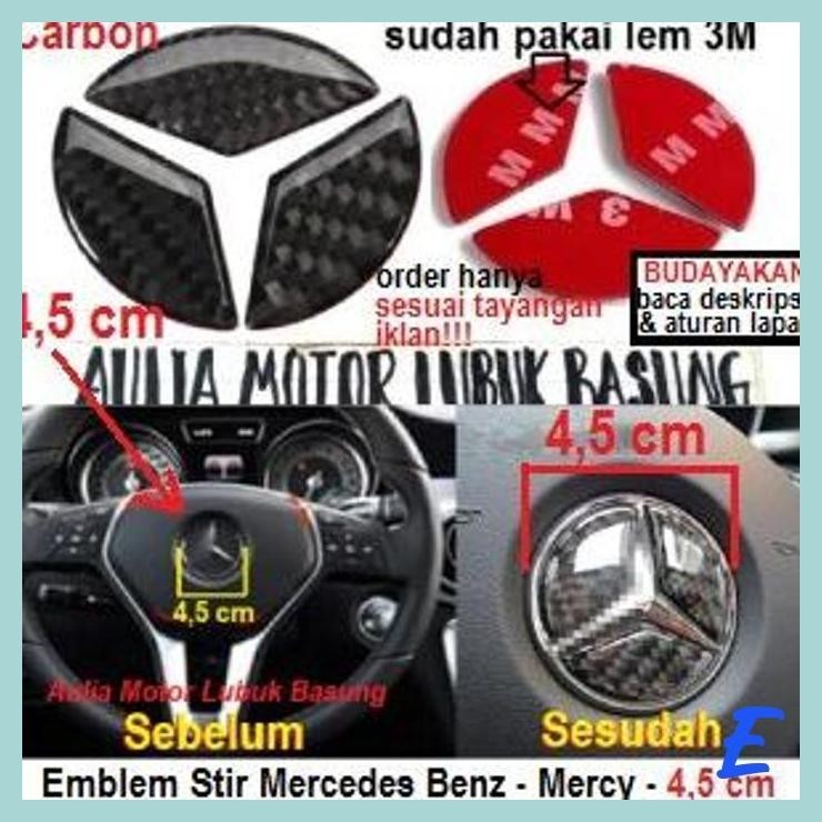 Jual AML EMBLEM LOGO STIR STEER WHEEL STEERING MERCEDES BENZ A C E