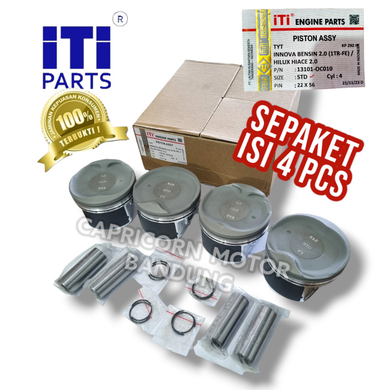 Jual Piston Set Toyota INNOVA 2000cc BENSIN 1TR FE HILUX HIACE 2 0