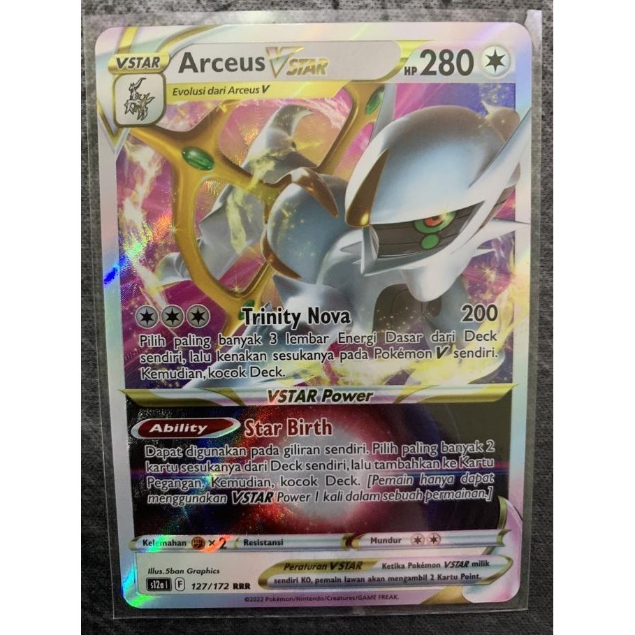 Jual Arceus VSTAR Semesta RRR S12a Kartu Pokemon TCG Indonesia 127 172