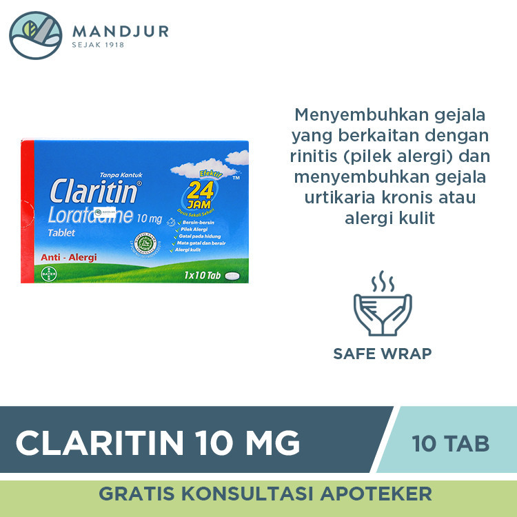 Jual Claritin Mg Strip Tablet Meringankan Gejala Rhinitis