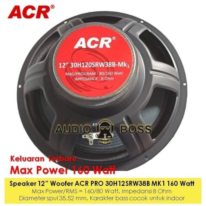 Jual Speaker 12 Inch Woofer ACR PRO 500 Watt Speaker Woofer 12 ACR