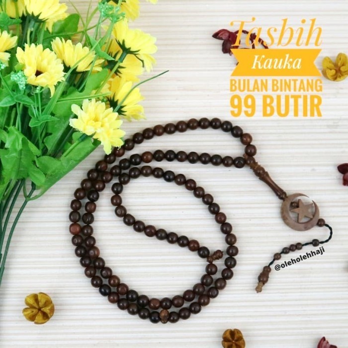 Jual Tasbih Kayu Kokka Original Tasbih Kauka Tasbih Kaukah Bulan