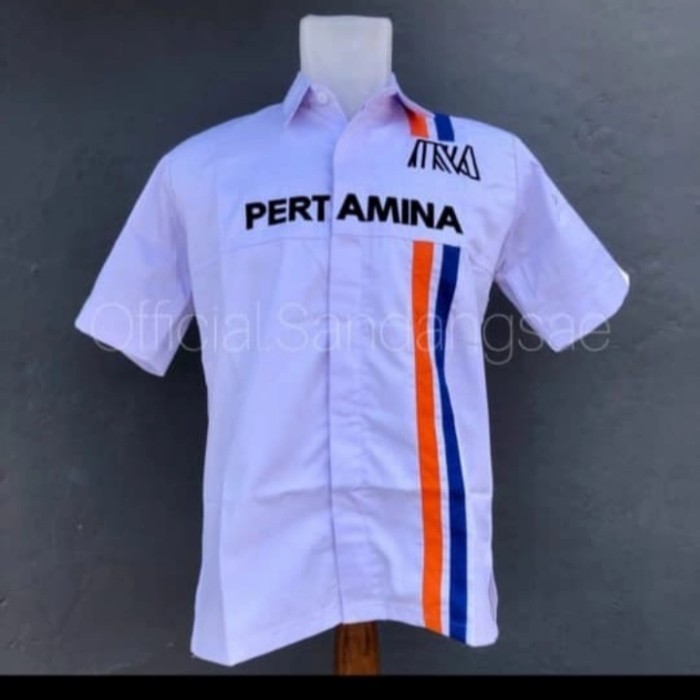 Jual Baju Seragam Pertamina Spbu Pertamax Gas Request Model Shopee