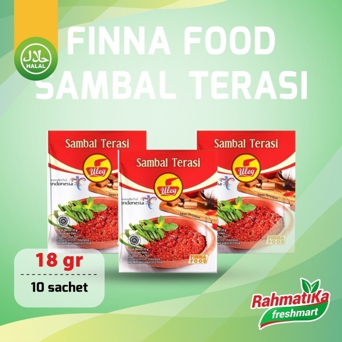 Jual Finna Food Uleg Sambal Terasi Gr X Sachet Shopee Indonesia