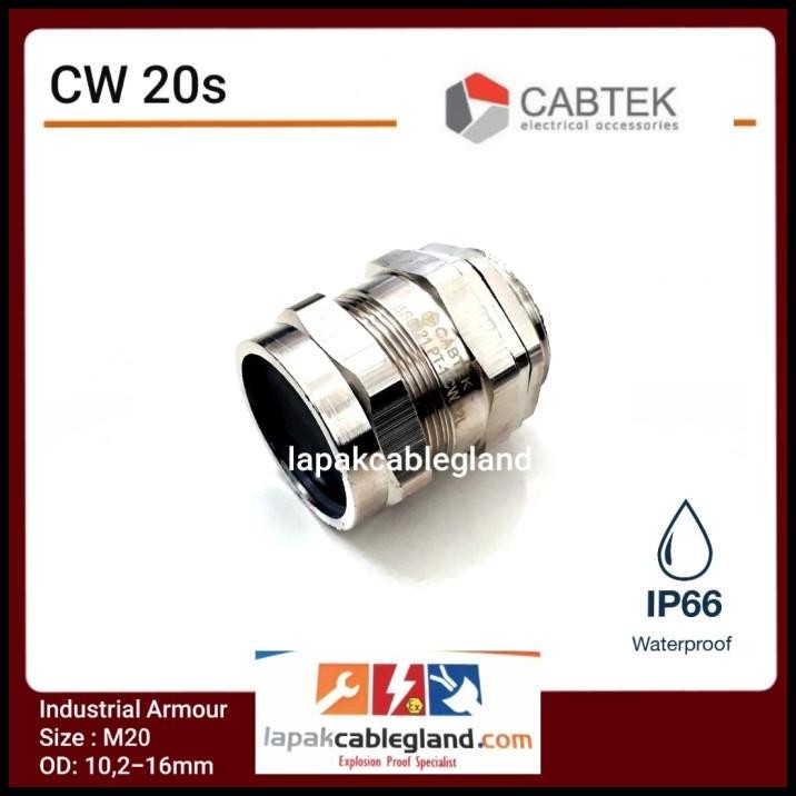 Jual Termurah Cable Gland Cabtek Armour Cw S Size M Brass Nickel