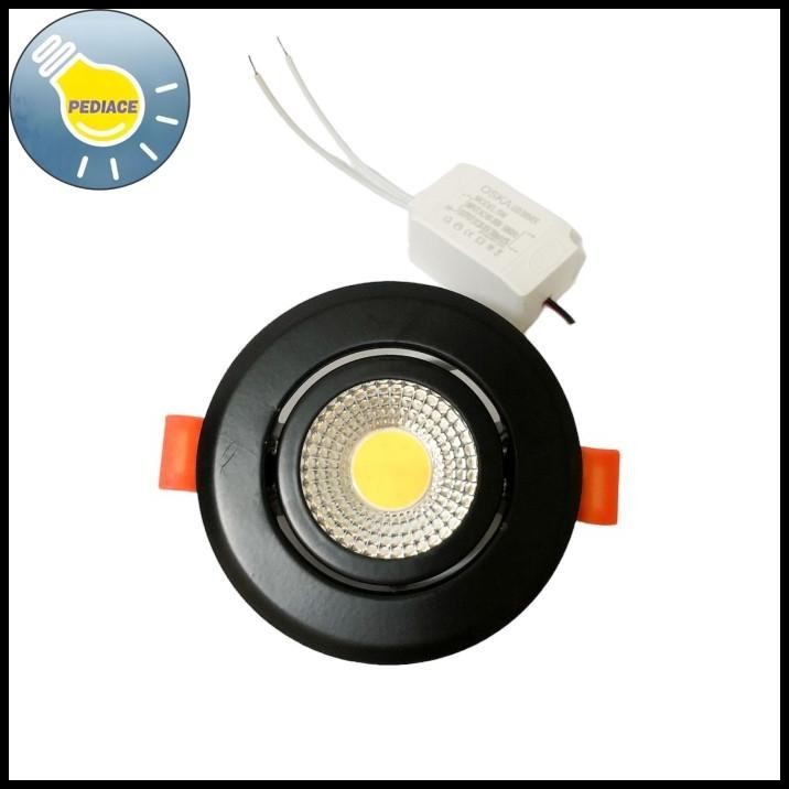 Jual HOT DEAL LAMPU DOWNLIGHT 5W OSKA LED COB BODY HITAM SPOTLIGHT