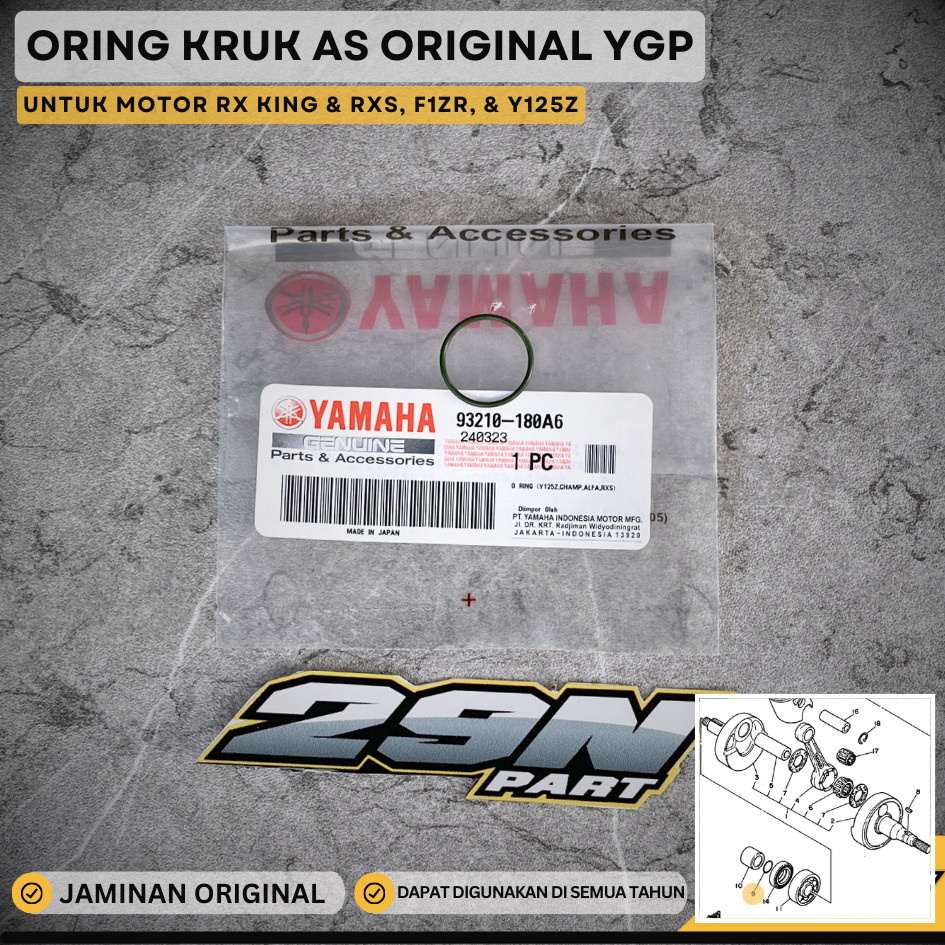 Jual ORING KRUKAS KRUK AS RX KING RXKING RXK RXS F1ZR ORIGINAL 93210