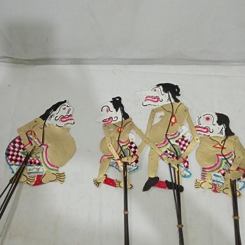 Jual Punakawan Wayang Kulit Asli Hiasan Dinding Dan Mainan Satu Set