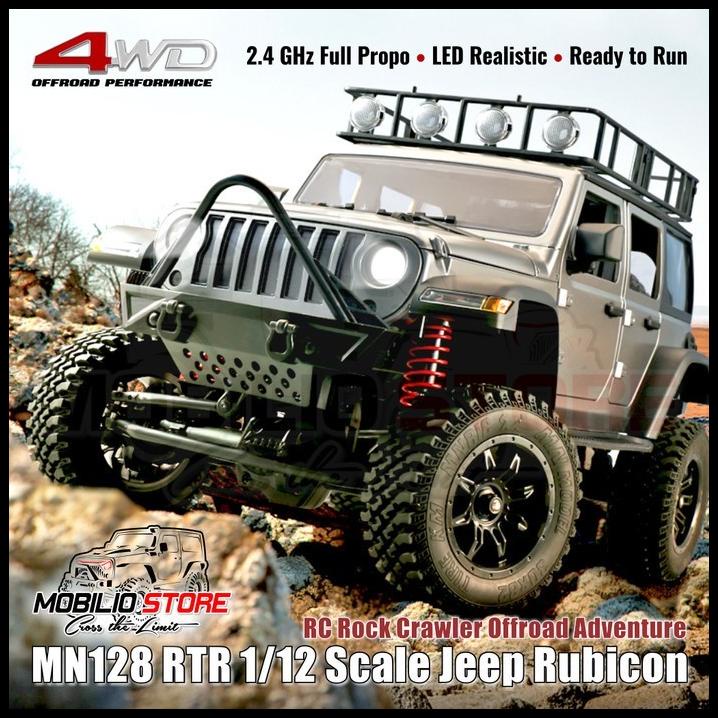 Jual MN128 RTR 1 12 Scale Jeep Rubicon RC Rock Crawler Offroad