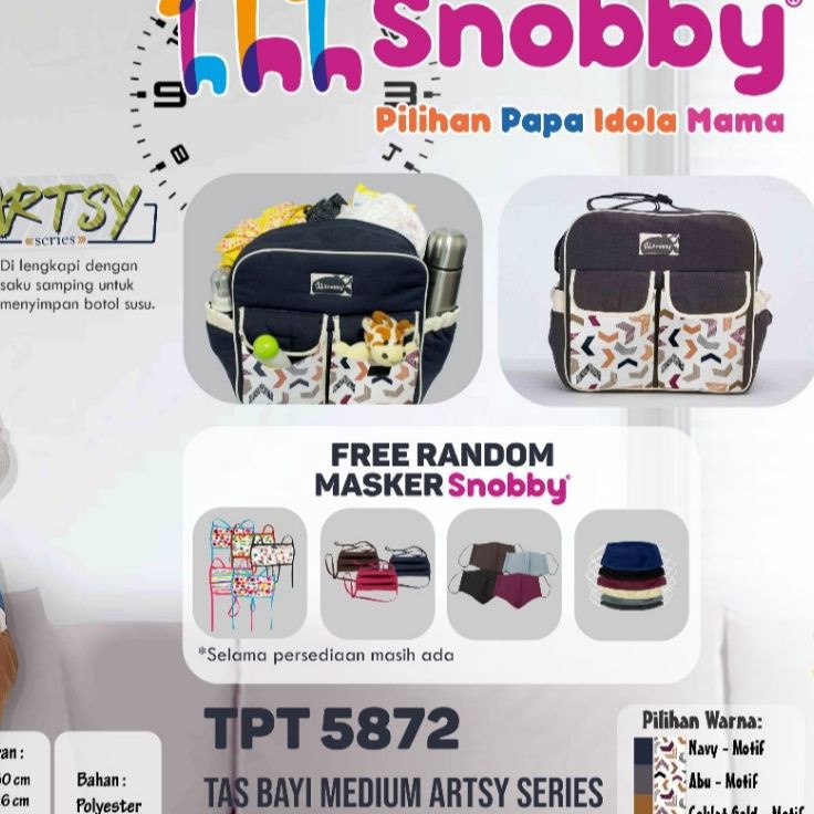 Jual Lc Snobby Tas Bayi Medium Artsy Series Double Saku Print Tpt