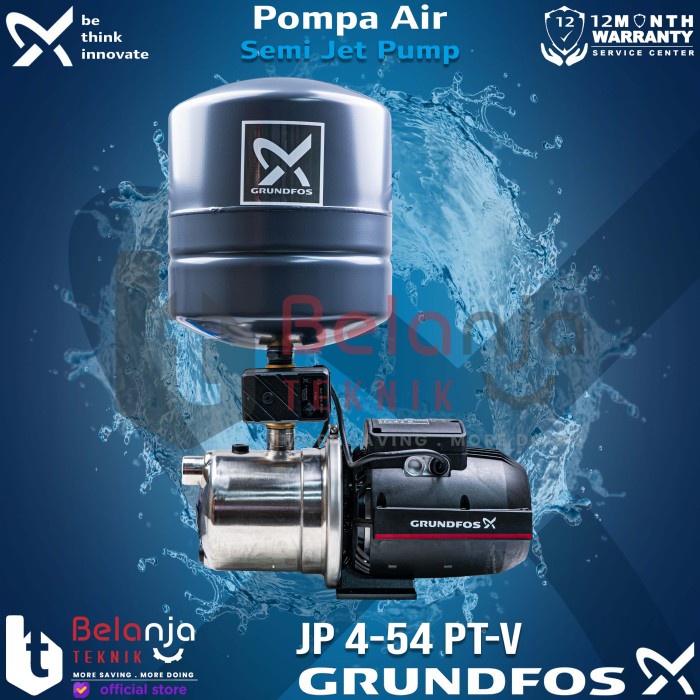 Jual Grundfos Mesin Pompa Sumur Dangkal Semi Jet JP 4 54 PT V Stainless