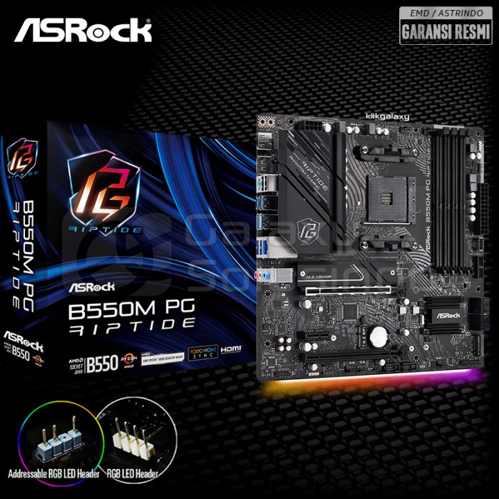 Jual Asrock B M Phantom Gaming Pg Riptide Amd Am B Ddr