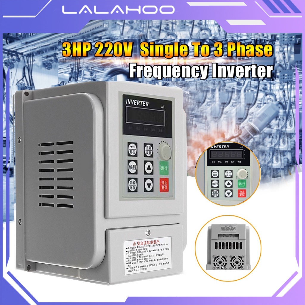 Jual Versi Bahasa InggrisFrequency Inverter Converter VFD 2hp 1 5kw 2