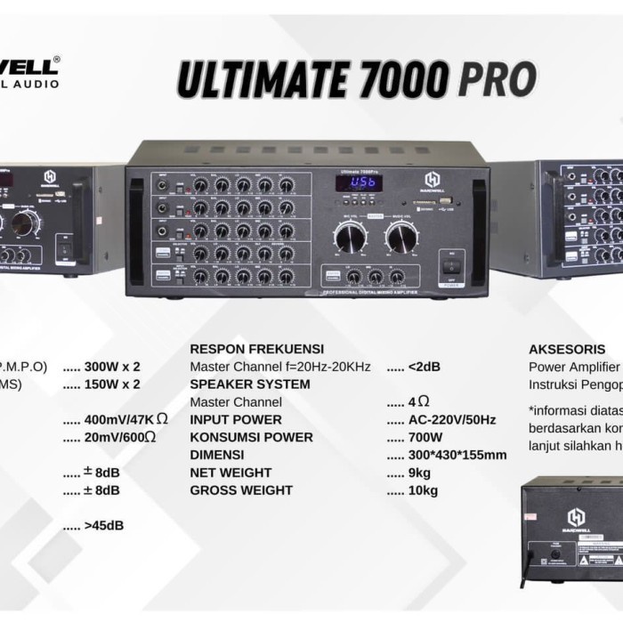 Jual Power Amplifier Karaoke Room Hardwell Ultimate Pro Original