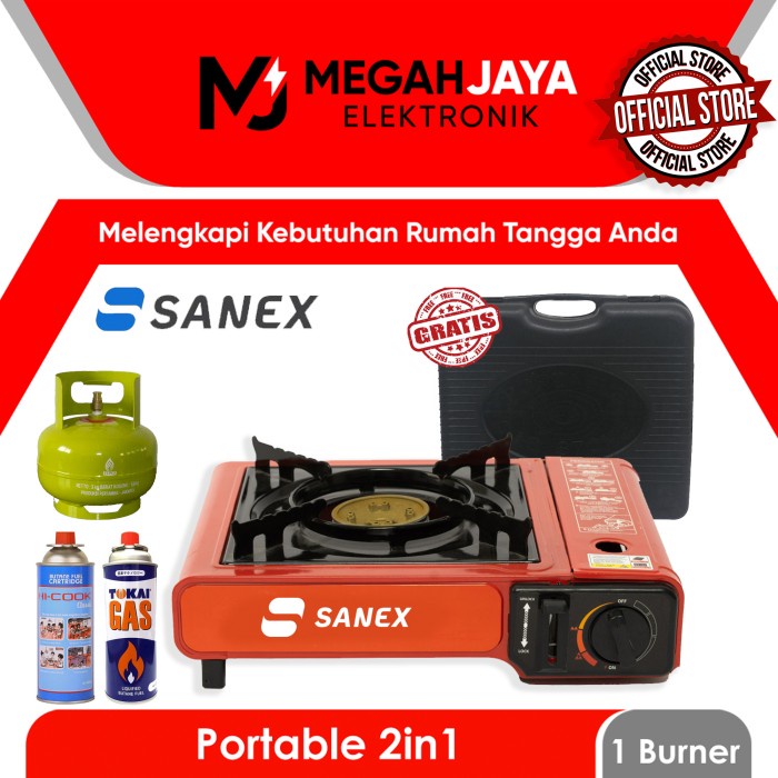 Jual Sanex Kompor Portable Paket Gas Portable Hi Cook Gram