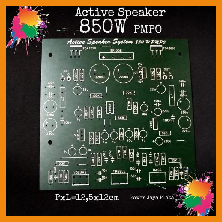 Jual Pcb Active Aktif Speaker 850w Pmpo Pakai Ic Tda 2050 Pjp