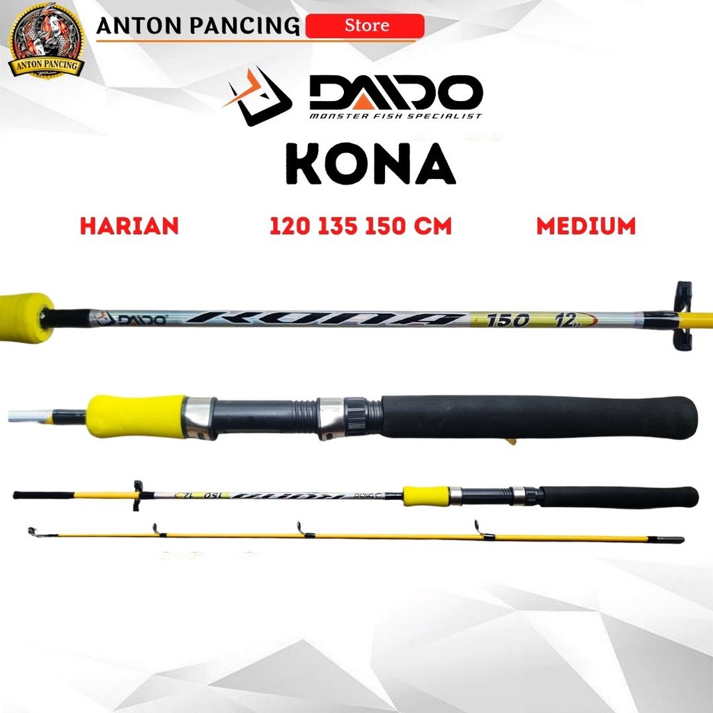 Jual Joran Pancing Daido Kona Fiber Solid 120 135 150cm Action Lentur