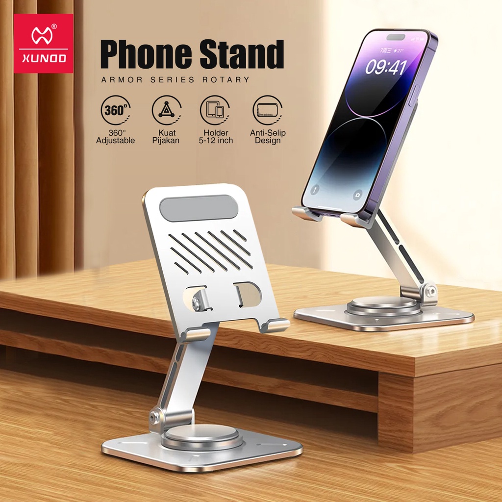 Jual XUNDD Phone Stand Holder Foldable Dudukan HP Metal Putar 360