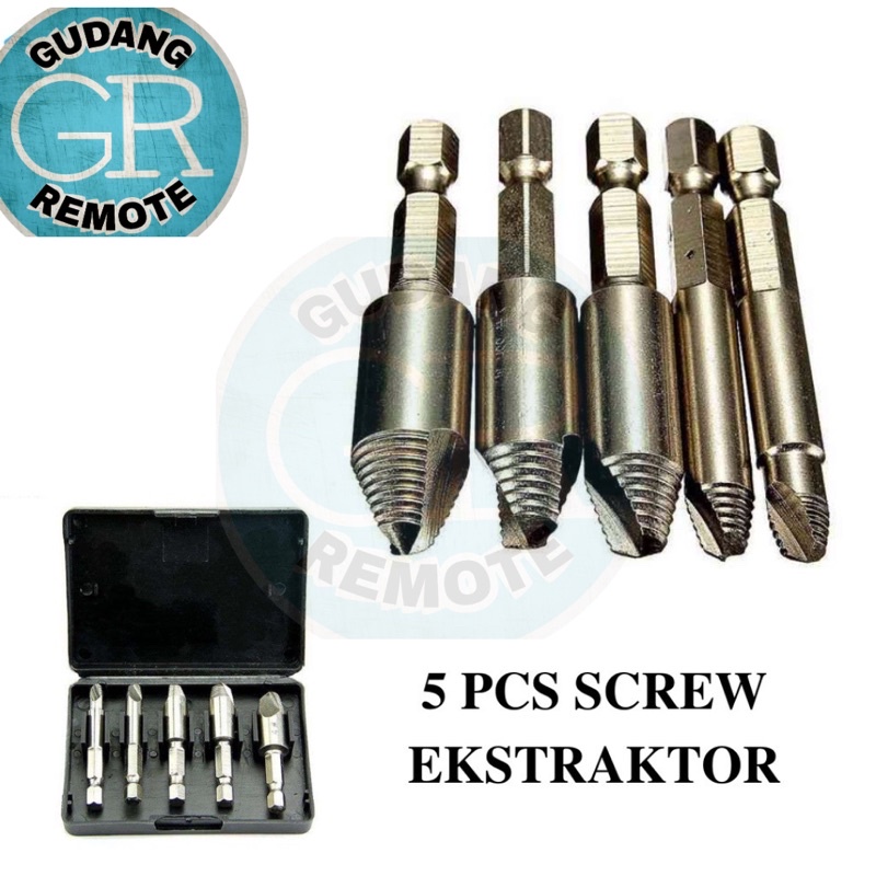 Jual Speedout Broken Screw Extractor 5In1 Alat Pembuka Baut Dol Rusak 5