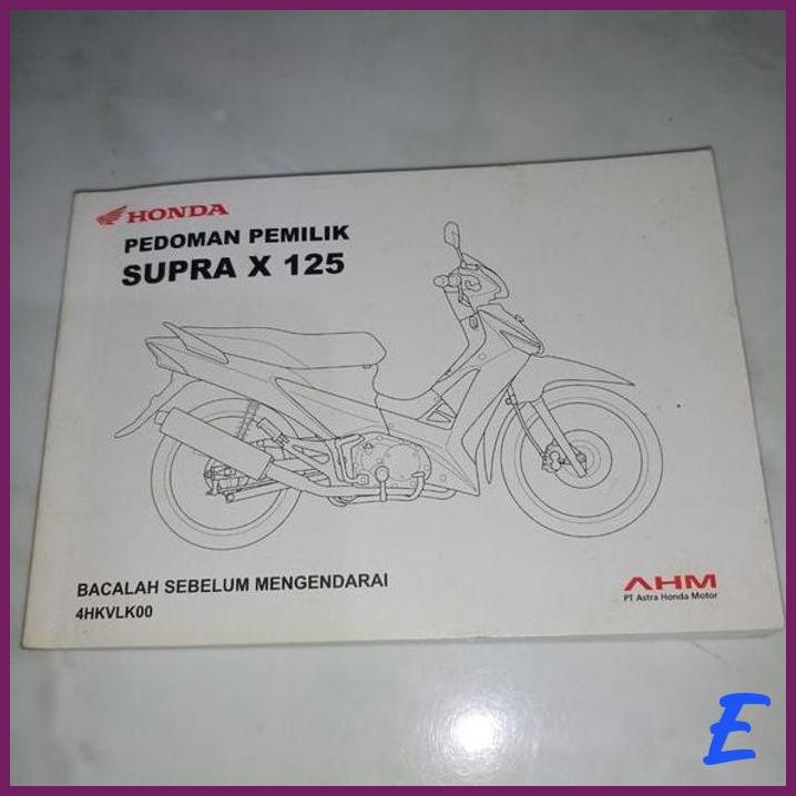 Jual BUKU PEDOMAN PEMILIK HONDA NEW SUPRA X 125 2014 KARBURATOR ORI AHM