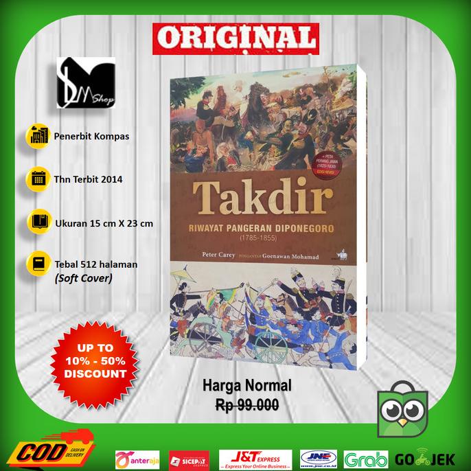 Jual Buku Takdir Riwayat Pangeran Diponegoro 1785 1855 Shopee Indonesia