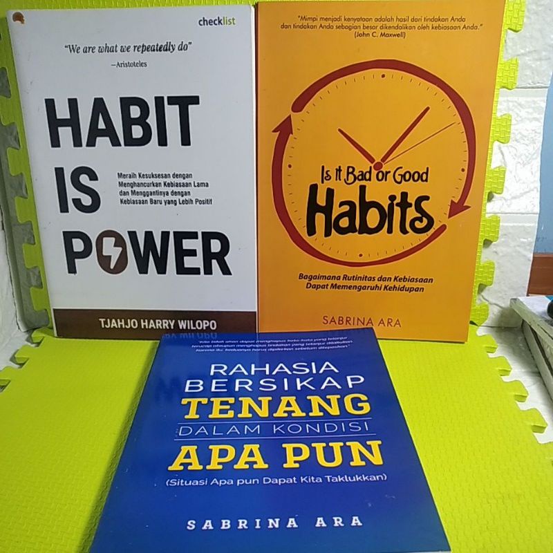 Jual Paket Buku Is It Or Good Habits Rahasia Bersikap Tenang Dalam