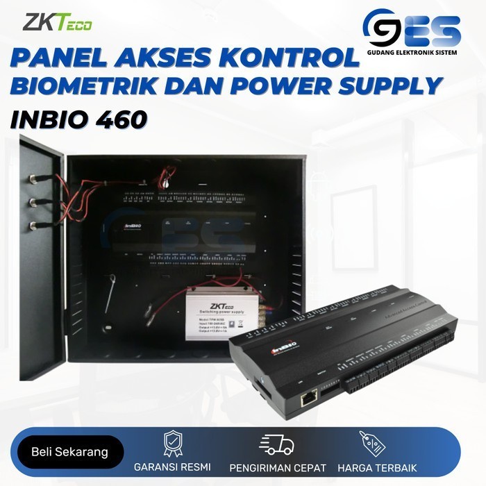 Jual Panel Akses Kontrol Zkteco Inbio Box Power Supply Termurah