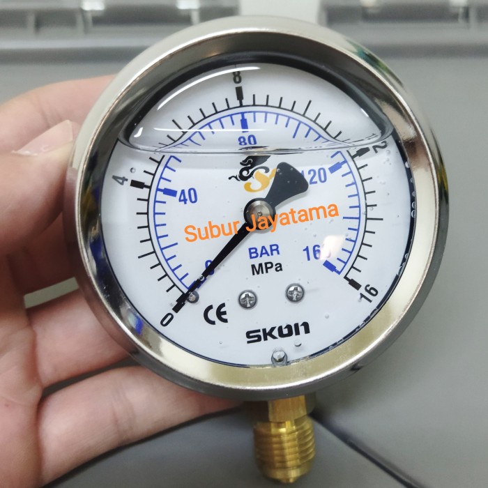 Jual Harga Pressure Gauge Stainless SKON 2 1 2 Inchi 16 Mpa 160