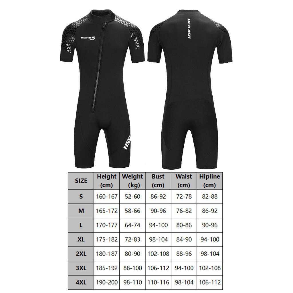 Jual Beifash Mm Neoprene Wetsuit Diving Set Men And Women One Piece