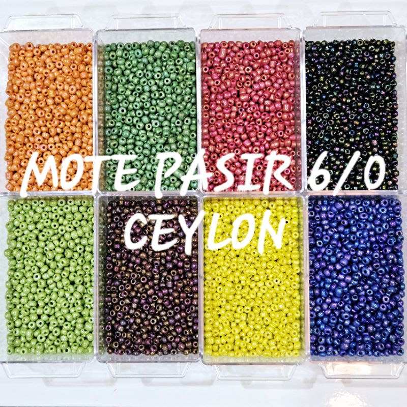 Jual Gr Manik Mote Pasir Warna Ceylon Pastel Baru Shopee Indonesia