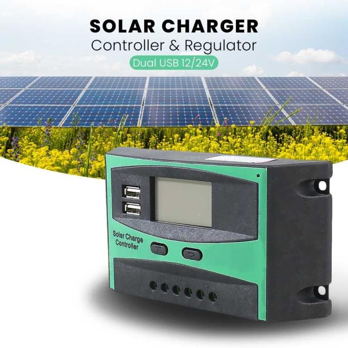 Jual Baru Solar Charge Controller PWM MPPT SCC Automatic 12V 24V 20A