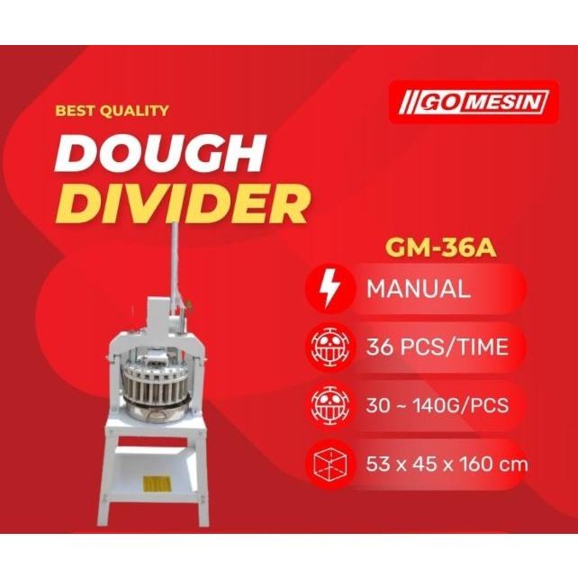 Jual GOMESIN DOUGH DIVIDER ROUNDER GM 36A MESIN PEMBAGI ADONAN