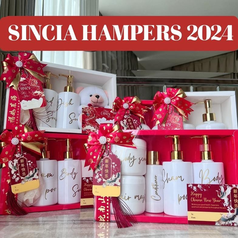 Jual Hemat Besar SINCIA HAMPERS CNY 2024 Gong Xi Fa Cai RED WHITE