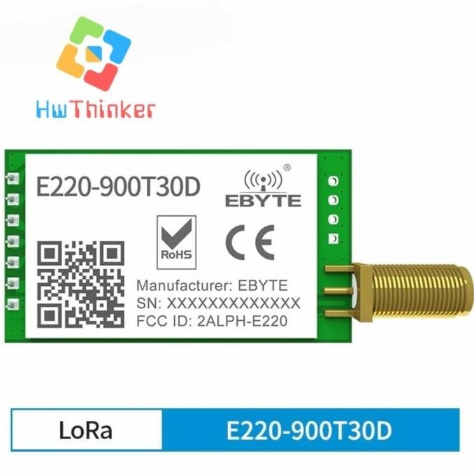 Jual Modul LoRa EByte E220 900T30D 915MHz 850MHz 930MHz 30dBm UART TTL