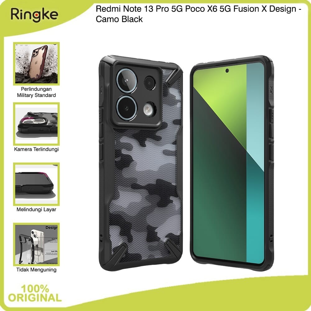 Jual Casing Ringke Redmi Note 13 Pro 5G Poco X6 5G Fusion X Camo