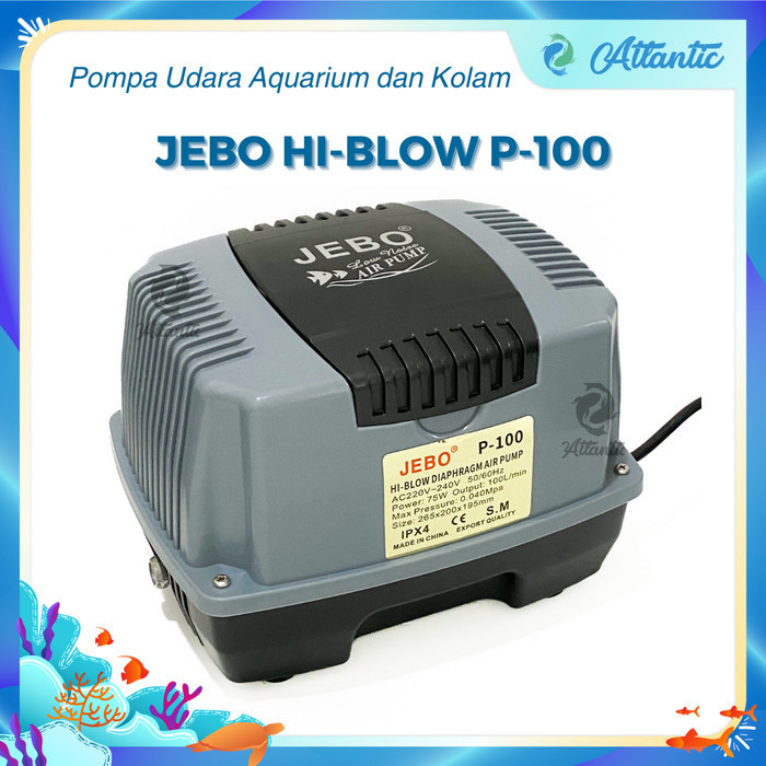 Jual Jebo P100 P 100 Pompa Udara Aerator Hi Flow Air Pump Blower