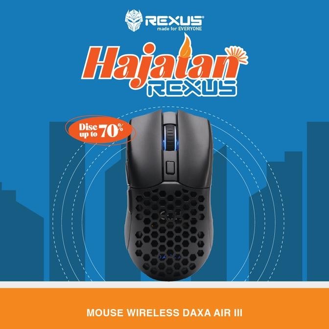 Jual Rexus Pro Mouse Wireless Gaming Daxa Air Iii Daxa Air Shopee