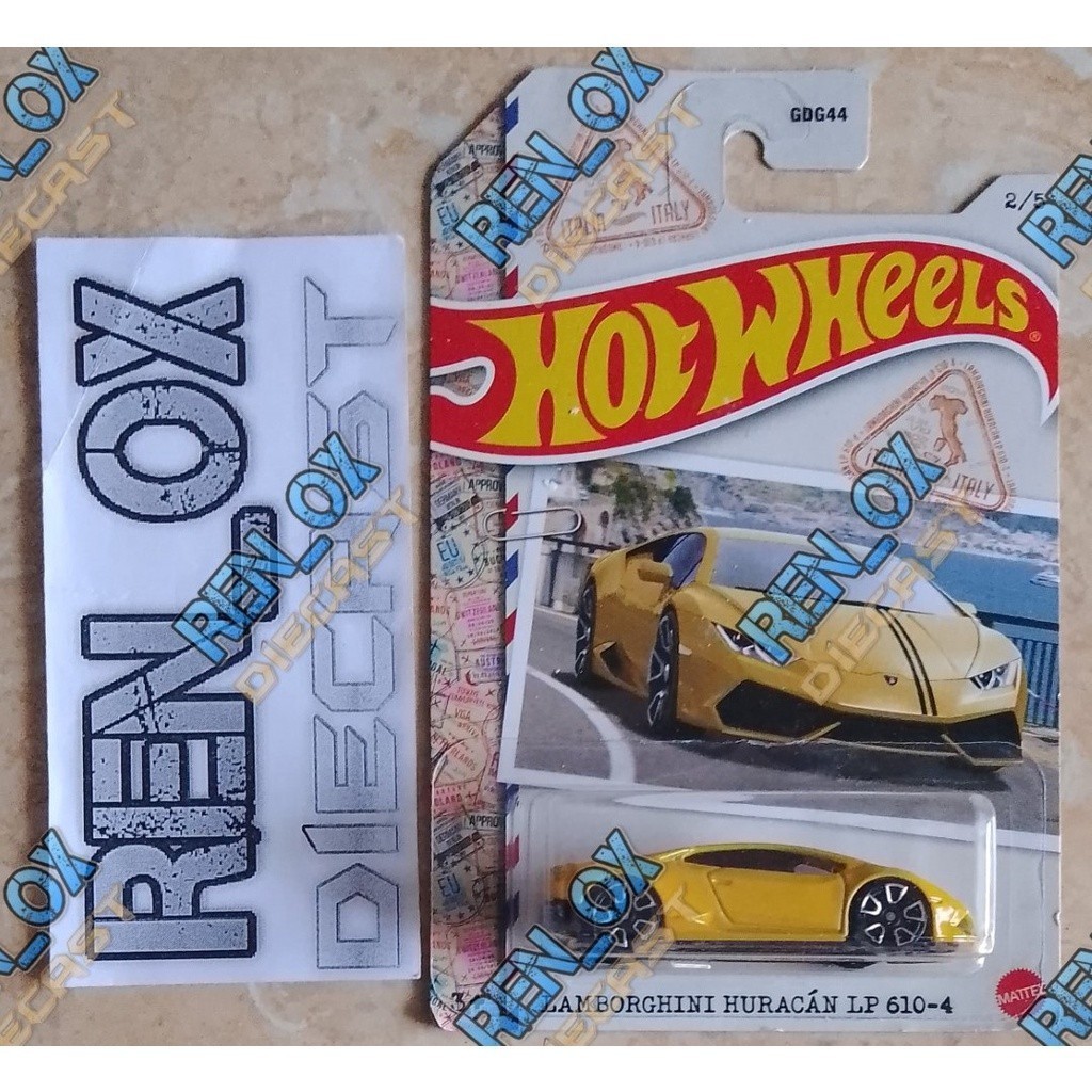 Jual Hot Wheels World Class Racers Lamborghini Huracan LP Kuning Giallo Inti
