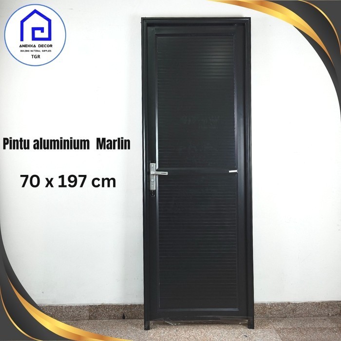 Jual Pintu Kamar Mandi Aluminium Marlin Platinum Full Panel X Cm