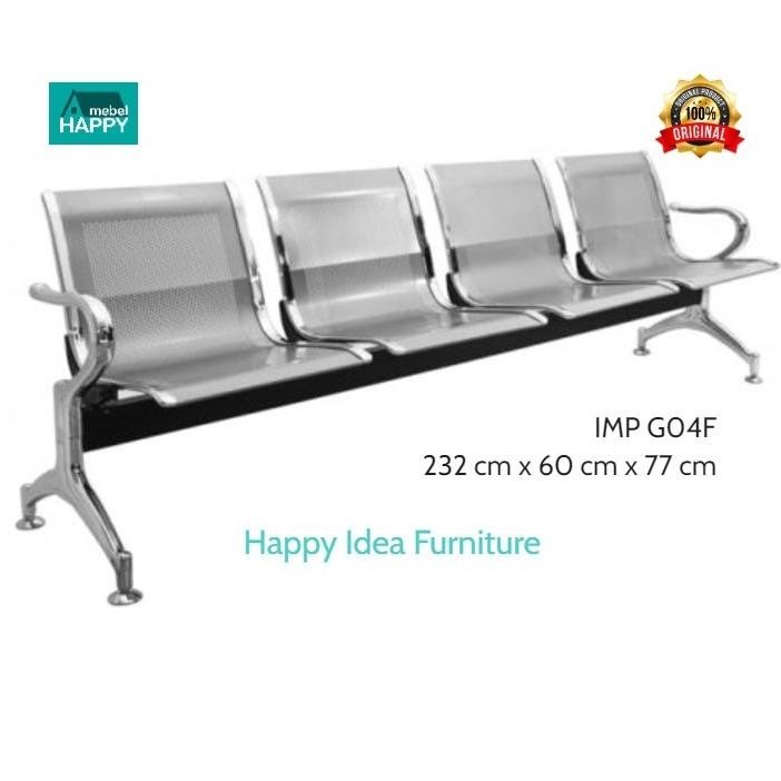 Jual Happy Idea Kursi Tunggu Dudukan Bahan Besi Kursi Bandara