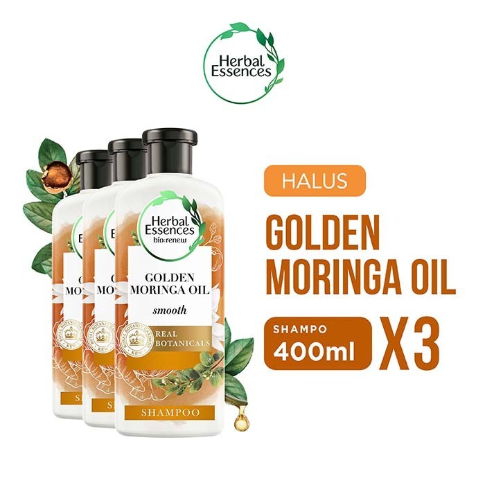 Jual Herbal Essences Bio Renew Smooth Golden Moringa Oil Shampo Ml