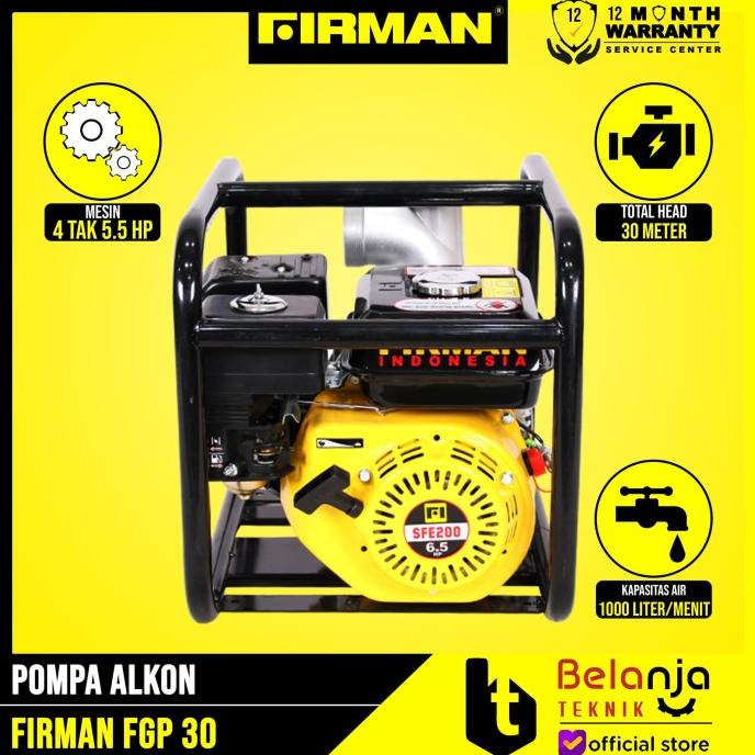 Jual Mesin Alkon Pompa Air Irigasi Firman Fgp Inchi Meter