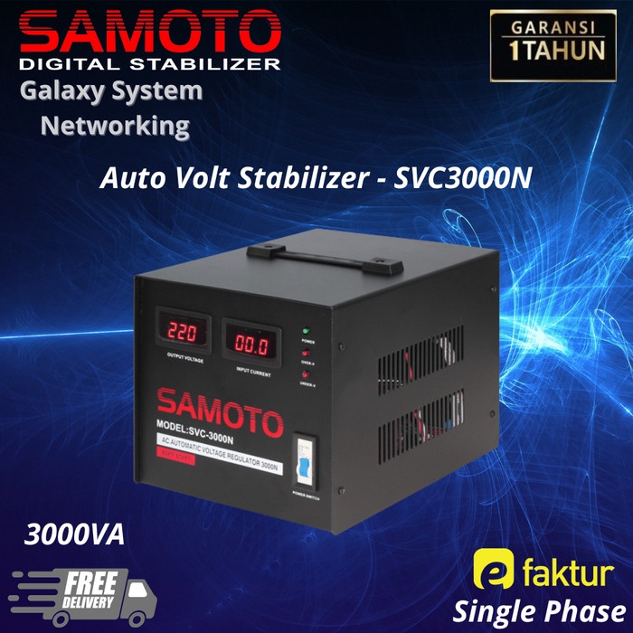 Jual Stabilizer Samoto Digital Listrik Single Phase Va Stabiliser